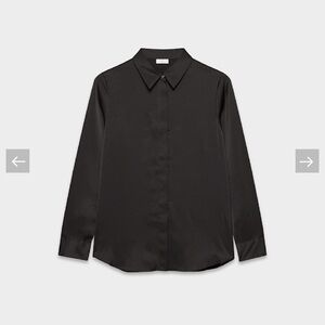 Aritzia Black Button Down Shirt